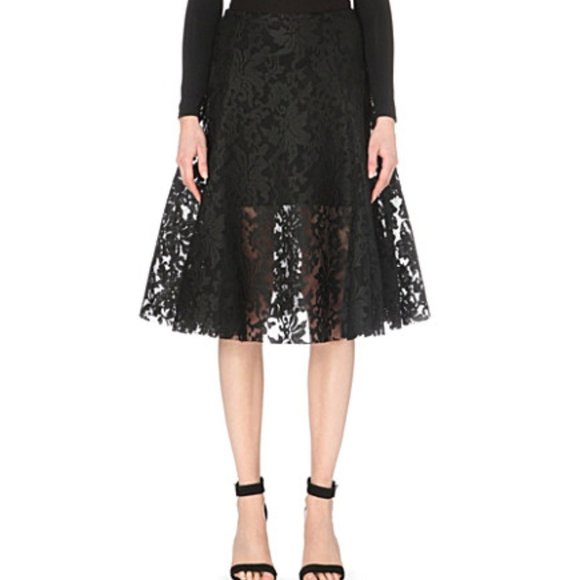 Maje Dresses & Skirts - Maje Jirouette Floral Lace A-Line Skirt Size Small